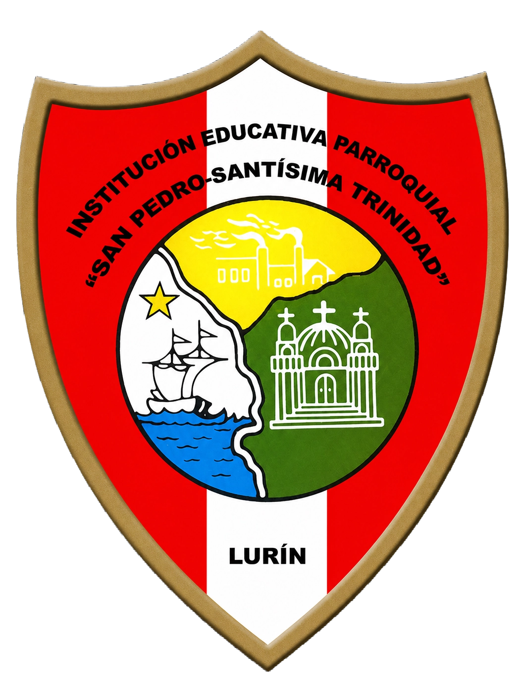 Logotipo institucional de la IEP San Pedro Santisima Trinidad